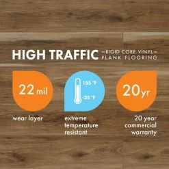 Lifeproof Banff Gray Hickory 7.13 in. W x 48.03 in. L Waterproof High Traffic Luxury Vinyl Plank Flooring (19.05 sq. ft./case) -Lifeproof Sales Store banff gray lifeproof vinyl plank flooring hlvspc028 c 4f 1000