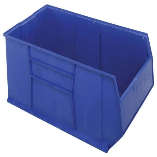 Quantum Rackbin 42 in. 70-Gal. Storage Tote in Blue (1-Pack) by QUANTUM STORAGE SYSTEMS -Lifeproof Sales Store blue quantum storage systems storage bins qrb246bl 64 1000