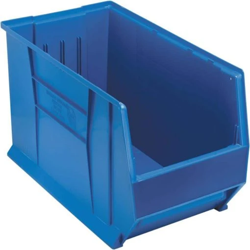 30 in. Quantum Hulk 33 Gal. Storage Tote in Blue (1-Pack) by QUANTUM STORAGE SYSTEMS -Lifeproof Sales Store blue quantum storage systems storage bins qus976bl 64 1000