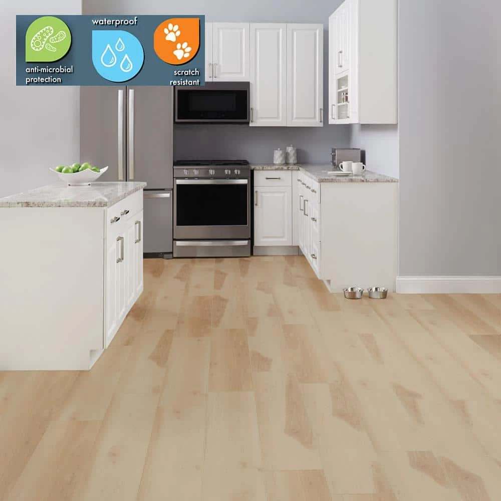 Lifeproof Boulder Pass Hickory 8.98 in. W x 48.03 in. L Waterproof High Traffic Luxury Vinyl Plank Flooring (17.98 sq. ft./case) 2 Lifeproof Boulder Pass Hickory 8.98 in. W x 48.03 in. L Waterproof High Traffic Luxury Vinyl Plank Flooring (17.98 sq. ft./case) - Image 2