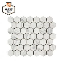 Lifeproof Carrara 10 in. x 12 in. x 6.35 mm Ceramic Hexagon Mosaic Floor and Wall Tile (0.81 sq. ft./Each) 17 Lifeproof Carrara 10 in. x 12 in. x 6.35 mm Ceramic Hexagon Mosaic Floor and Wall Tile (0.81 sq. ft./Each) -Lifeproof Sales Store carrara lifeproof ceramic tile lp5015hexhd1p2 4f 1000