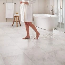 Lifeproof Carrara 18 in. x 18 in. Glazed Porcelain Floor and Wall Tile (17.6 sq. ft. / case) -Lifeproof Sales Store carrara lifeproof porcelain tile lp501818hd1p6 40 1000