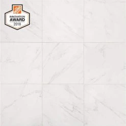 Lifeproof Carrara 18 in. x 18 in. Glazed Porcelain Floor and Wall Tile (17.6 sq. ft. / case)