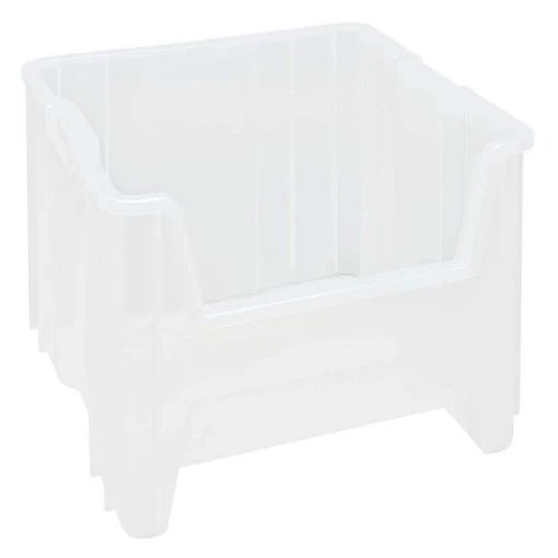 Heavy-Duty Giant Stack 16-Gal. Storage Tote in Clear (2-Pack) by QUANTUM STORAGE SYSTEMS -Lifeproof Sales Store clear quantum storage systems storage bins qgh800cl 64 1000