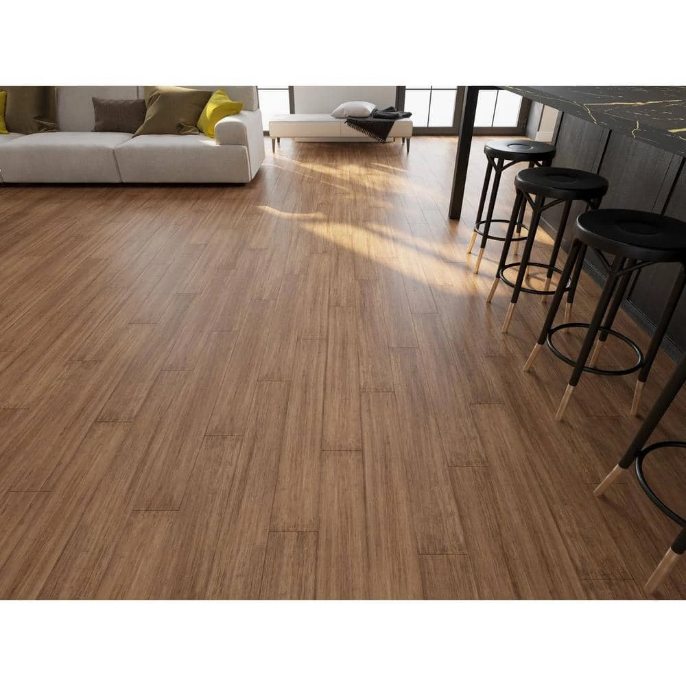 Lifeproof Hillside 7 mm T x 5.12 in. W x 36.22 in. L Waterproof Engineered Click Bamboo Flooring (15.45 sq. ft./case) 7 Lifeproof Hillside 7 mm T x 5.12 in. W x 36.22 in. L Waterproof Engineered Click Bamboo Flooring (15.45 sq. ft./case) - Image 7