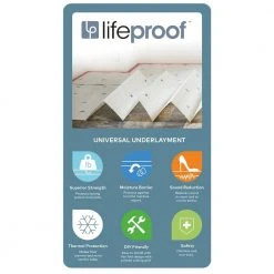 Lifeproof 100 sq. ft. 3.9 ft. x 25.7 ft. x 0.059 in. Premium Universal Underlayment -Lifeproof Sales Store lifeproof underlayment a64368 40 1000