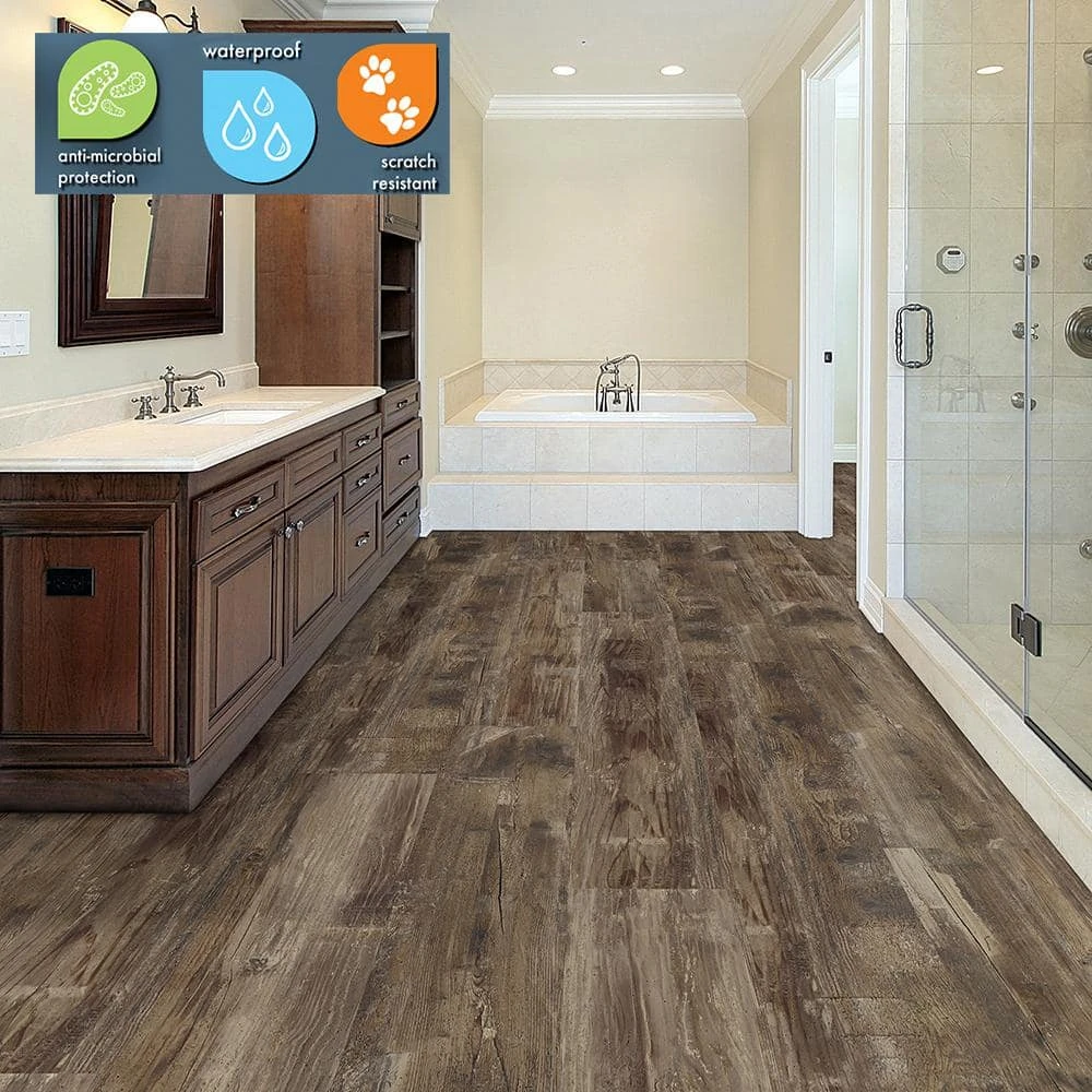 Lifeproof 8.7 in. W Nashville Oak Click Lock Luxury Vinyl Plank Flooring (20.06 sq. ft./case) 2 Lifeproof 8.7 in. W Nashville Oak Click Lock Luxury Vinyl Plank Flooring (20.06 sq. ft./case) - Image 2