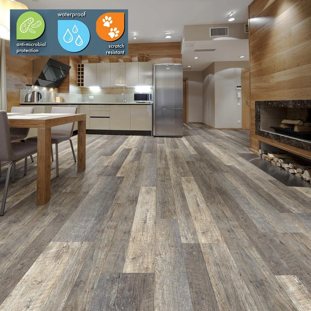 Lifeproof Multi-Width Tekoa Oak Click Lock Luxury Vinyl Plank Flooring (19.53 sq. ft./case) 2 Lifeproof Multi-Width Tekoa Oak Click Lock Luxury Vinyl Plank Flooring (19.53 sq. ft./case) - Image 2