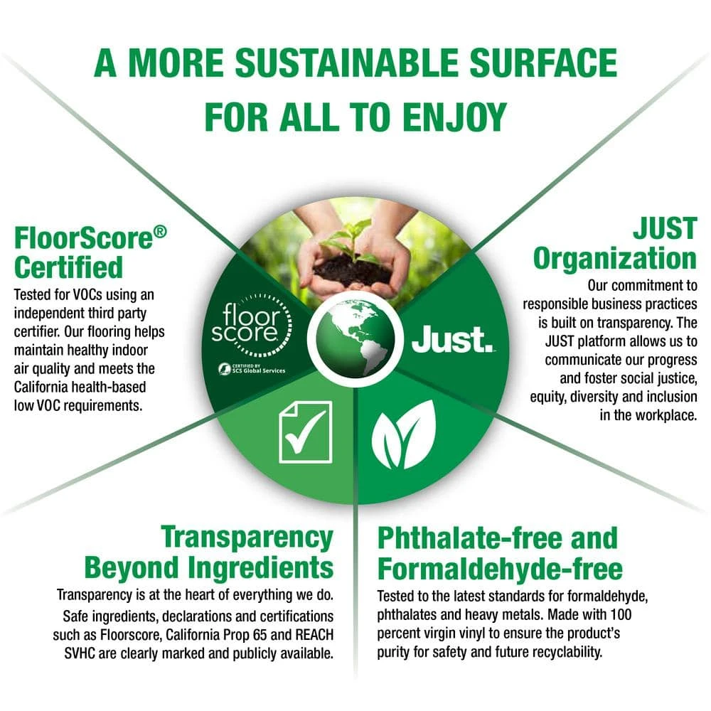 Lifeproof Worley Branch Walnut 8.7 in. W x 47.6 in. L Click Lock Luxury Vinyl Plank Flooring (20.06 sq. ft./case) 3 Lifeproof Worley Branch Walnut 8.7 in. W x 47.6 in. L Click Lock Luxury Vinyl Plank Flooring (20.06 sq. ft./case) - Image 3