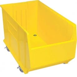 36 in. Quantum Hulk Mobile 54 Gal. Storage Tote in Yellow (1-Pack) by QUANTUM STORAGE SYSTEMS